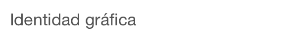 Identidad gráfica 