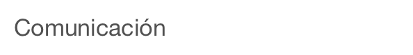 Comunicación