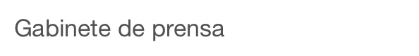 Gabinete de prensa