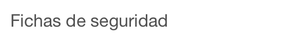Fichas de seguridad